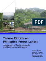 Tenure Reforms On Philippine Forest Lands - Assesment of Socio-Economic and Environmental Impacts PDF