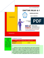 Laporan Rapor Kelas 1a 2018-2019