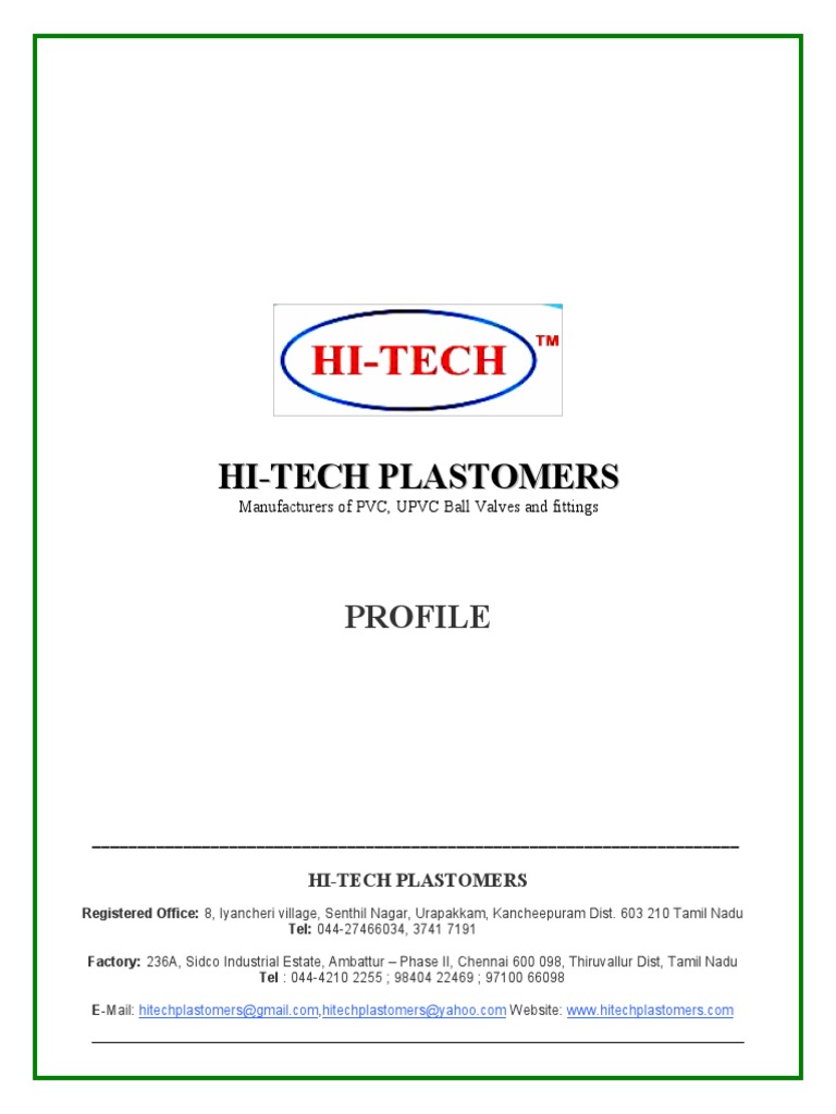 Profile PDF Polyvinyl Chloride Copolymer