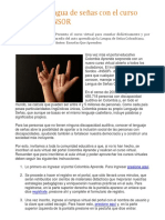 Aprenda Lenguaje de Señas Con El Curso Virtual de INSOR PDF