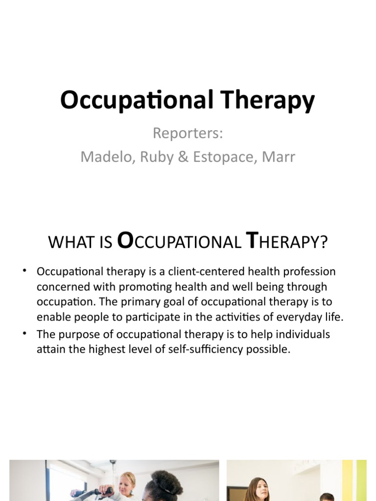 Occupational Therapy | PDF | Occupational Therapy | Physical Therapy