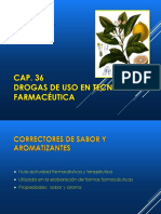CAP 36 Drogas de Uso Tecnológico Farmacéutico
