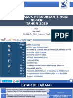 Paparan Sosialisasi SNMPTN Dan SBMPTN 2019