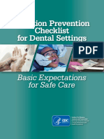 Infection Prevention Checklist For Dental Setting - CDC