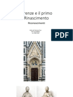 Firenze e Il Primo Rinascimento. Riconoscimenti