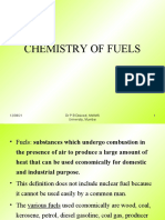 Chemistry of Fuels: 12/08/21 DR P B Dwivedi, NMIMS University, Mumbai 1