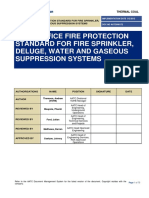 Fire Protection Standard For Fire Sprinkler, Deluge, Water and Gaseous Suppression Systems