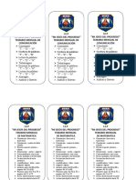 Temario mensual IEP primaria consonantes TDN matemática PS ciencia