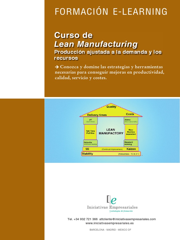 Curso Online de Lean Manufacturing | PDF | Lean Manufacturing | Calidad ...