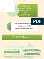 Adh-Dhaman, Kafalah, dan Ji'alah dalam Fiqh Muamalah