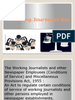 Working Journalist Act