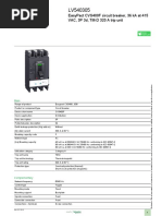 Easypact CVS100B Circuit Breaker Data Sheet | PDF | Alternating Current ...
