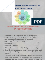 Solid Waste Management in Food Industries