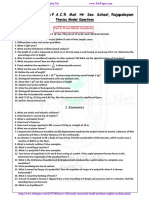 11th Physics Important Questions em