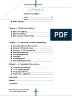 Chapter - 1 Introduction To Cadbury: Ethics, Corporate Governance and CSR in Cadbury