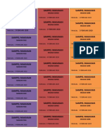 Etiket Sampel Makanan Februari