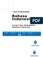 Bahasa Indonesia sebagai Alat Komunikasi dan Persatuan