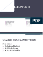 KELOMPOK III SEJARAH KEMUHAMMADIYAHAN