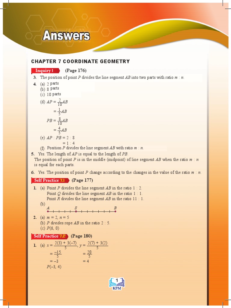 C07 Add Maths Answers Form 4 Pdf Pdf Area Cartesian Coordinate System