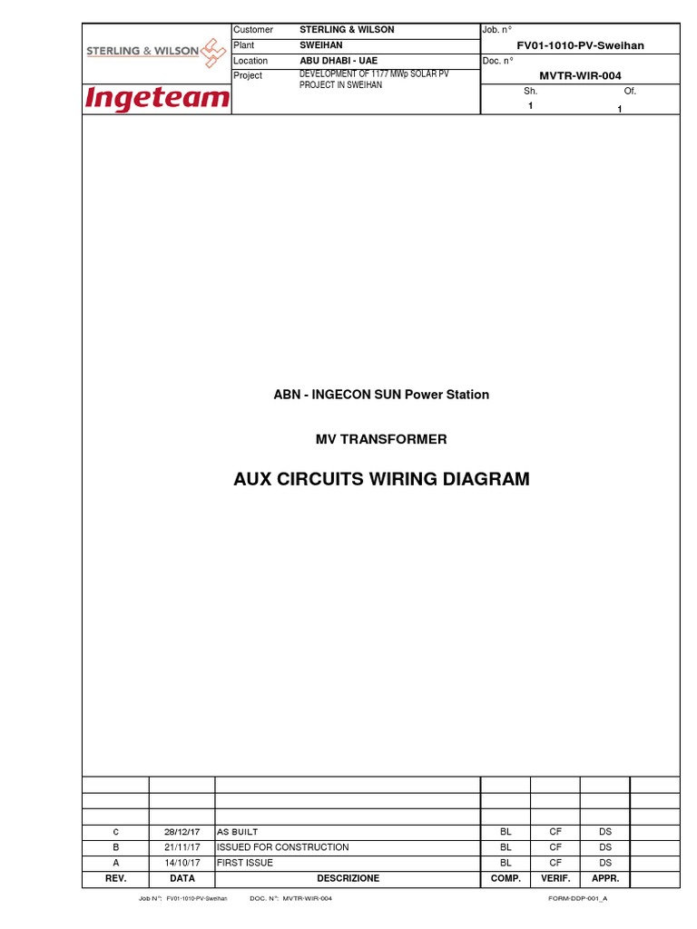Auxiliary Circuits Wiring Diagram | PDF