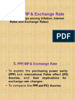 PPP IRP and Exchange Rate