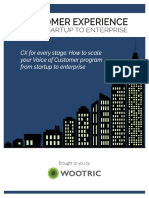 Ebook Customer Experience From Startup To Enterprise by Wootric PDF