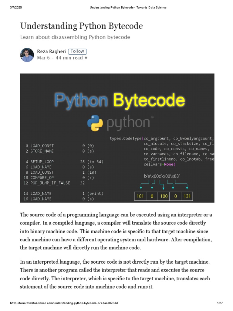 Understanding Python Bytecode PDF | PDF | Subroutine | Parameter ...