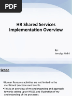 HR Shared Services and Dashboard