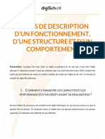 Outils de Description D Un Fonctionnement D Une Structure Et D Un Comportement Techno 3eme PDF