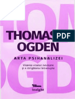 Thomas H. Ogden Arta Psihanalizei PDF