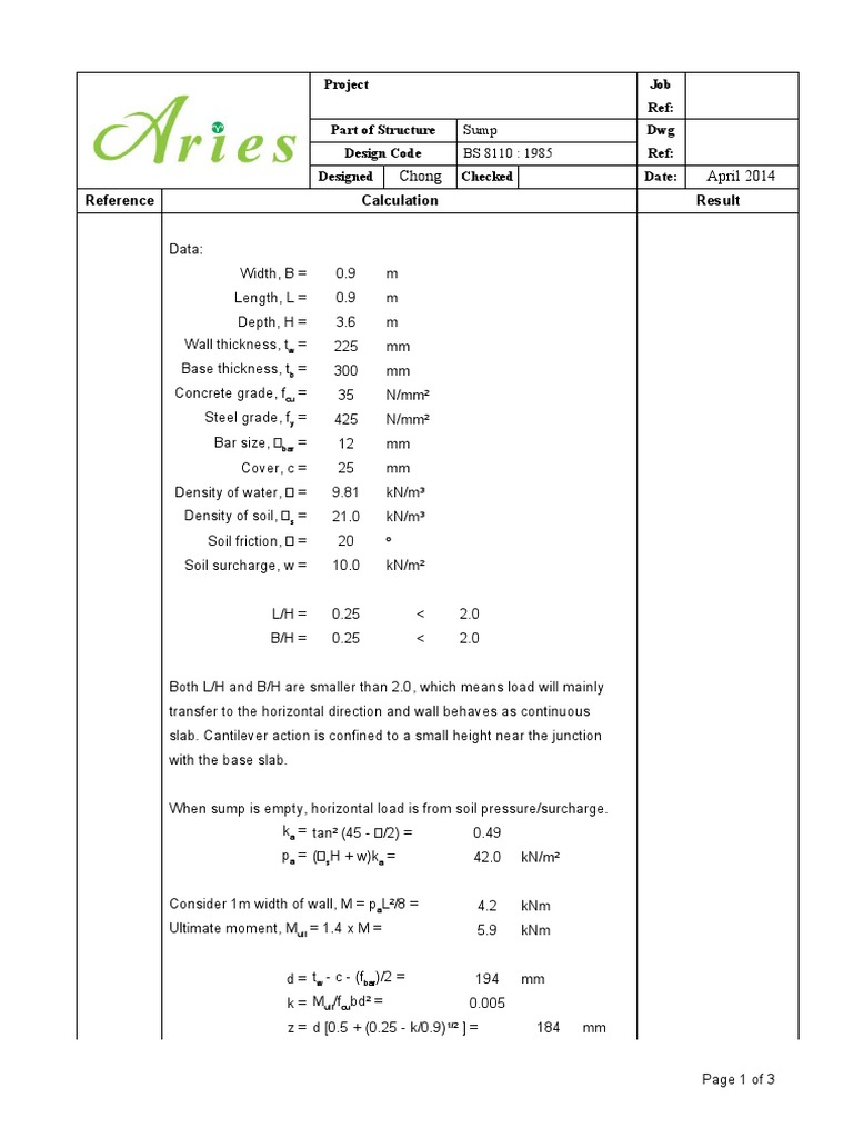 Sump | PDF | Architectural Design | Architecture
