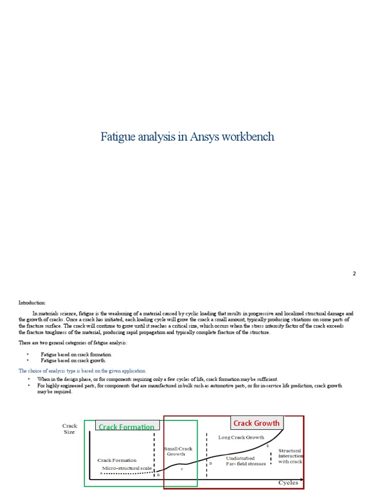 Ansys Fatigue Analysis Techniques | PDF | Fatigue (Material) | Fracture