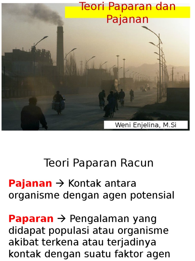 Teori Pajanan dan Paparan Racun | PDF