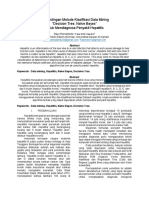 Perbandingan Metode Klasifikasi Data Mining "Decision Tree, Naïve Bayes" Untuk Mendiagnosa Penyakit Hepatitis PDF