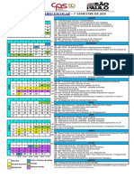 Calendario 1º SEM 2020 FATEC Zona Sul PDF