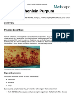 Henoch-Schonlein Purpura - Practice Essentials, Background, Pathophysiology PDF