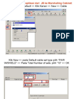 Create Cable 10 Pair aplikasi dari JB ke Marshalling Cabinet