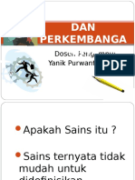 Hakekat Sains Dan Perkembangannya