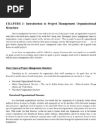 Introduction To Project Management Organizational Structure, PALANOGSUMILONG