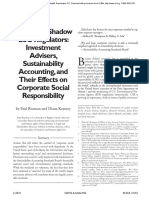 Rise of The Shadow ESG Regulators Investment Advisers Sustainability Accounting and Their Effects On Corporate Social Responsibility
