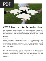 COBIT Basics - An Introduction PDF