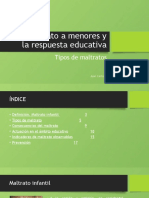 El Maltrato A Menores y La Respuesta Educativa