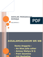 Akhlak Pergaulan Remaja