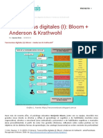 Taxonomías Digitales - Bloom + Anderson & Krathwohl
