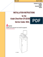 Kodak DirectView CR-825,850 - Installation Instructions PDF