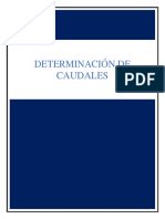 Determinación de Caudales