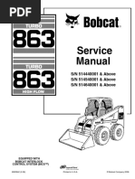 Bobcat 863 Skid Steer Loader Service Repair Workshop Manual Download S N Above S N Above S N Above Elevator Transmission Mechanics