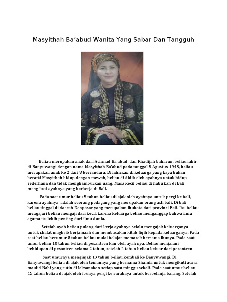 Contoh Biografi Kakek Nenek