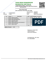 Kartu Hasil Studi Marhati Maretni Fakultas Kesehatan Unism 2019/2020