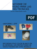 Uniforme de Seguridad para Las Visitas Tecnicas